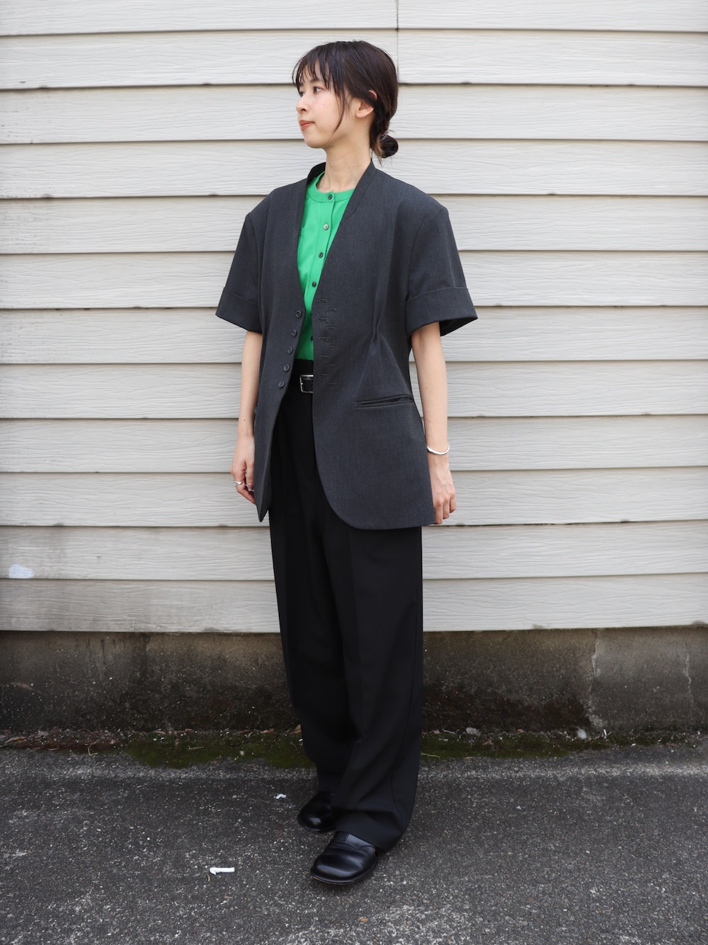 LA PEAU DE GEM】side hole slip-on/サイドホールスリッポンを使った
