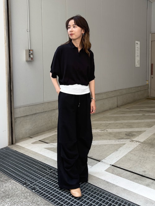 セール】【LA PEAU DE GEM】halfsleeve polo knit/ハーフ