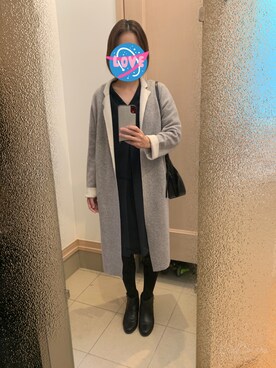 「green label relaxing（グリーンレーベルリラクシング）のアイテム（その他アウター）」を使った、みんみさん（レディース・162cm）の秋コーディネート