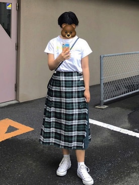 「Ambiente（アンビエンテ）のアイテム」を使った、akariさん（レディース・156cm）の夏コーディネート