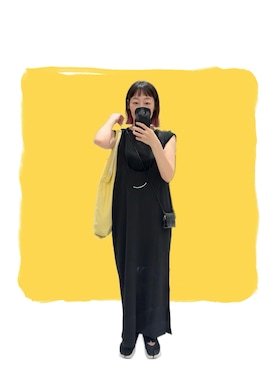 「アイテム（ネックレス）」を使った、ぴのこさん（レディース・164cm）の夏コーディネート