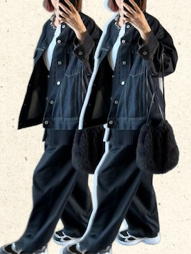 「アイテム（チノパンツ）」を使った、ぴのこさん（レディース・164cm）の秋コーディネート