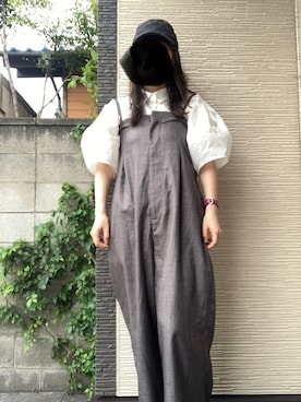 「ROPE' PICNIC（ロペピクニック）のアイテム（オールインワン・サロペット）」を使った、むらぴょんさん（レディース・155cm）の夏コーディネート