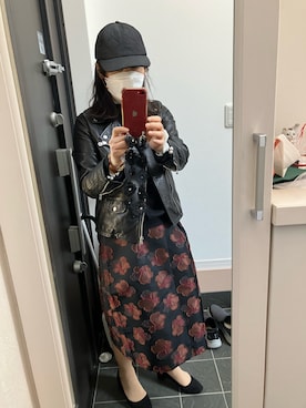 「UNTITLED（アンタイトル）のアイテム（スカート）」を使った、むらぴょんさん（レディース・155cm）の春コーディネート