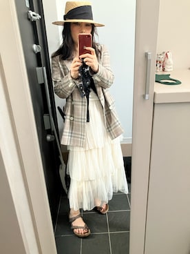 「JUNKO SHIMADA（ジュンコシマダ）のアイテム」を使った、むらぴょんさん（レディース・155cm）の冬コーディネート