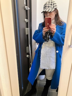 「Honeys（ハニーズ）のアイテム（その他アウター）」を使った、むらぴょんさん（レディース・155cm）の冬コーディネート