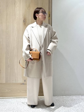 「アイテム（チェスターコート）」を使った、yato-miさん（レディース・158cm・30代）の秋コーディネート