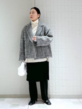 「A part by（アパートバイ）のアイテム（イヤリング）」を使った、yato-miさん（レディース・158cm）の秋コーディネート