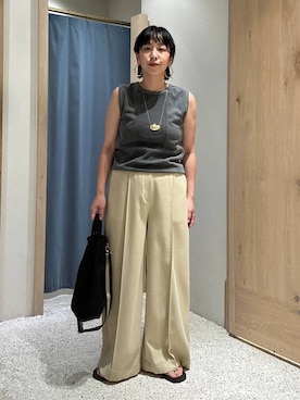 「Curensology（カレンソロジー）のCurensology(カレンソロジー)/＜ＣＳＧ＞プレートネックレス（ネックレス）」を使った、yato-miさん（レディース・158cm）の夏コーディネート