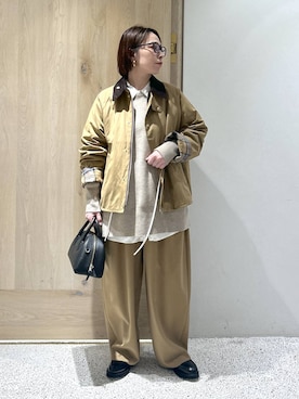 「アイテム（ブルゾン）」を使った、yato-miさん（レディース・158cm・40代）の冬コーディネート