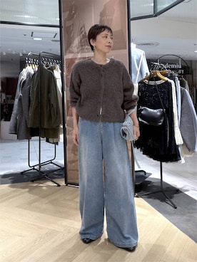 「A part by（アパートバイ）のアイテム（ブーツ）」を使った、yato-miさん（レディース・158cm）の秋コーディネート