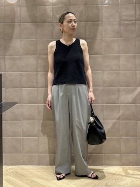 「A part by（アパートバイ）のハートモチーフバッグ（ショルダーバッグ、ブラック系）」を使った、yato-miさん（レディース・158cm）の夏コーディネート