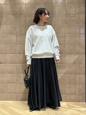 「e/rm（イーアールエム）のアイテム（パンツ）」を使った、yato-miさん（レディース・158cm）の冬コーディネート