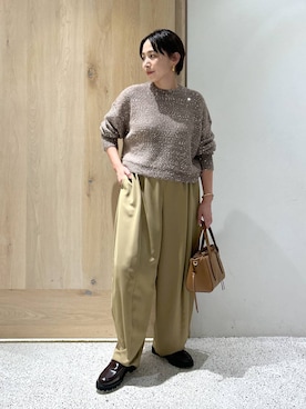 「アイテム（ニット/セーター）」を使った、yato-miさん（レディース・158cm・30代）の夏コーディネート
