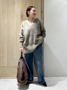 「アイテム（チョーカー）」を使った、yato-miさん（レディース・158cm・40代）の秋コーディネート