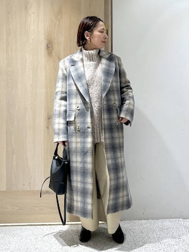 「アイテム（チェスターコート）」を使った、yato-miさん（レディース・158cm・40代）の秋コーディネート