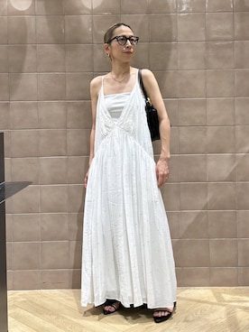 「A part by（アパートバイ）の≪追加4≫【UVカット】カラーが変わる調光アソートサングラス（サングラス、グレー系）」を使った、yato-miさん（レディース・158cm）の夏コーディネート