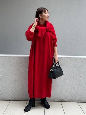 「アイテム（バングル/リストバンド）」を使った、yato-miさん（レディース・158cm）の秋コーディネート