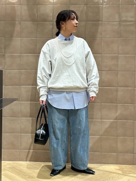 「e/rm（イーアールエム）のアイテム（パンツ）」を使った、yato-miさん（レディース・158cm）の冬コーディネート