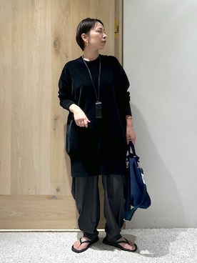 「アイテム（ニット/セーター）」を使った、yato-miさん（レディース・158cm・30代）の夏コーディネート