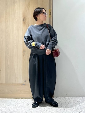 「アイテム（バングル/リストバンド）」を使った、yato-miさん（レディース・158cm・40代）の秋コーディネート