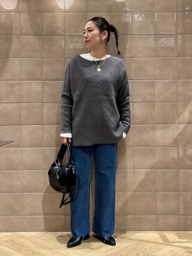 「アイテム（アクセサリー）」を使った、yato-miさん（レディース・158cm・30代）の秋コーディネート
