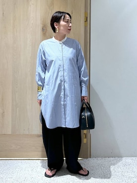 「アイテム（バングル/リストバンド）」を使った、yato-miさん（レディース・158cm・40代）の夏コーディネート