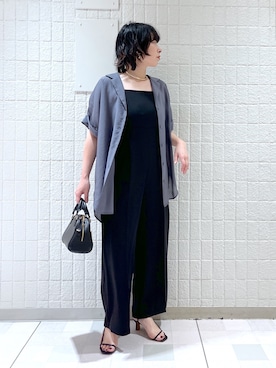 「アパートバイローリーズ」｜「アイテム（オールインワン・サロペット）」を使った、yato-miさん（レディース・158cm）の春コーディネート