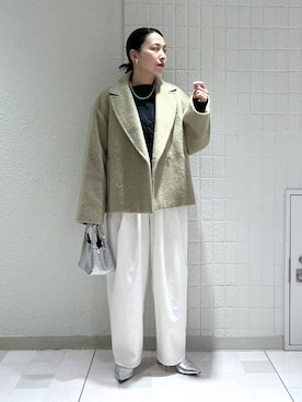 「A part by（アパートバイ）のアイテム（イヤリング）」を使った、yato-miさん（レディース・158cm）の秋コーディネート