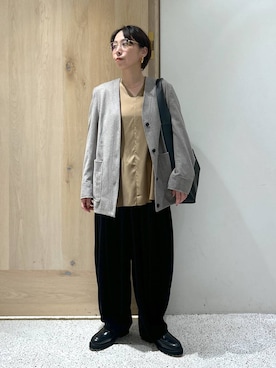 「アイテム（ジャケット/アウター）」を使った、yato-miさん（レディース・158cm・40代）の夏コーディネート
