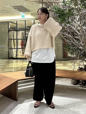 「アイテム（ピアス（両耳用））」を使った、yato-miさん（レディース・158cm・30代）の秋コーディネート