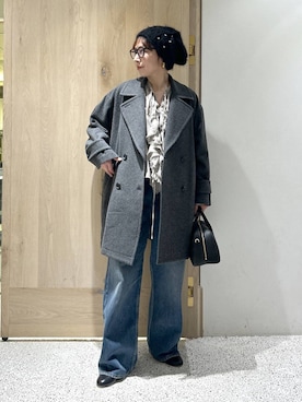 「アイテム（ピーコート）」を使った、yato-miさん（レディース・158cm）の秋コーディネート