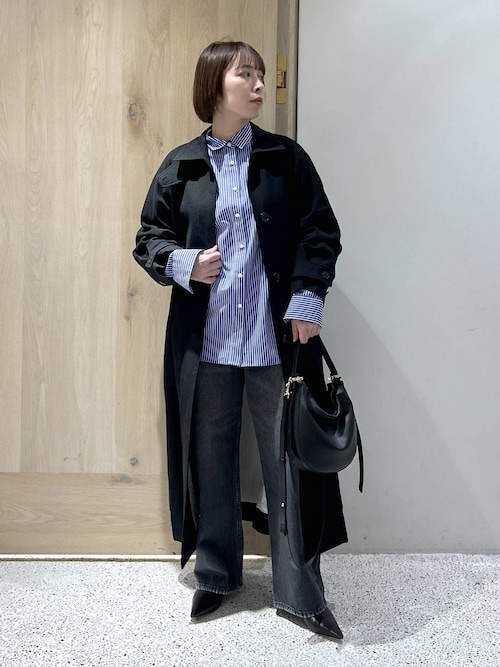 Curensology(カレンソロジー)/リネンウールステンカラーコート（ステン