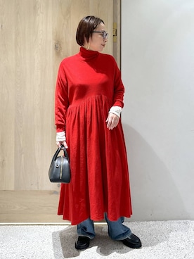 「アイテム（ワンピース/ドレス）」を使った、yato-miさん（レディース・158cm・30代）の秋コーディネート