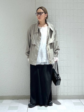 「A part by（アパートバイ）のアイテム（スカート）」を使った、yato-miさん（レディース・158cm）の春コーディネート