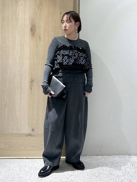 「アイテム（ピアス（両耳用））」を使った、yato-miさん（レディース・158cm・30代）の冬コーディネート