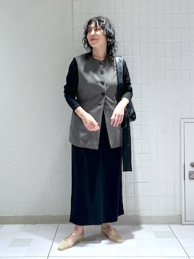 「アイテム（ワンピース/ドレス）」を使った、yato-miさん（レディース・158cm・30代）の春コーディネート