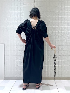 「晴雨兼用」｜「アイテム（ワンピース/ドレス）」を使った、yato-miさん（レディース・158cm）の春コーディネート