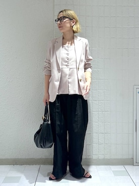 「A part by（アパートバイ）の≪追加4≫【UVカット】カラーが変わる調光アソートサングラス（サングラス、グレー系）」を使った、yato-miさん（レディース・158cm）の春コーディネート