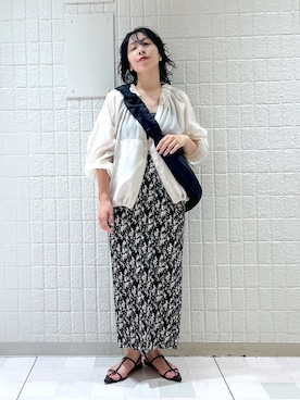 「アパートバイローリーズ」｜「アイテム（ブルゾン）」を使った、yato-miさん（レディース・158cm）の夏コーディネート