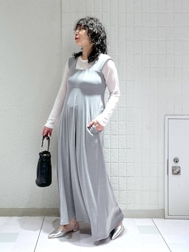 「アイテム（ワンピース/ドレス）」を使った、yato-miさん（レディース・158cm・30代）の春コーディネート