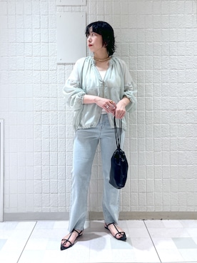 「アパートバイローリーズ」｜「アイテム（ブルゾン）」を使った、yato-miさん（レディース・158cm）の春コーディネート