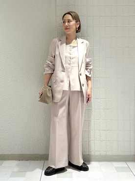 「A part by（アパートバイ）のアイテム（その他パンツ）」を使った、yato-miさん（レディース・158cm）の春コーディネート