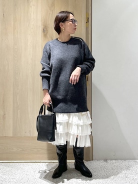 「アイテム（ショルダーバッグ）」を使った、yato-miさん（レディース・158cm・40代）の秋コーディネート