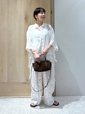 「アイテム（ピアス（両耳用））」を使った、yato-miさん（レディース・158cm・30代）の夏コーディネート