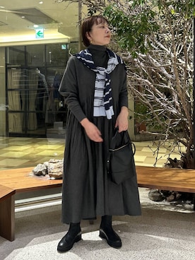 「アイテム（ショルダーバッグ）」を使った、yato-miさん（レディース・158cm・40代）の秋コーディネート