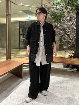「アイテム（ブルゾン）」を使った、yato-miさん（レディース・158cm・30代）の秋コーディネート