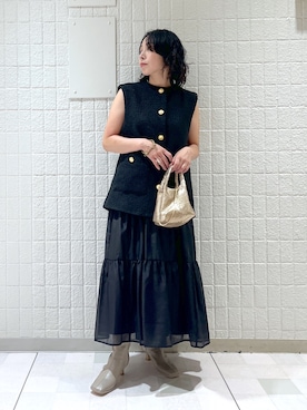 「オーガンジー」｜「アイテム（ブーツ）」を使った、yato-miさん（レディース・158cm）の夏コーディネート