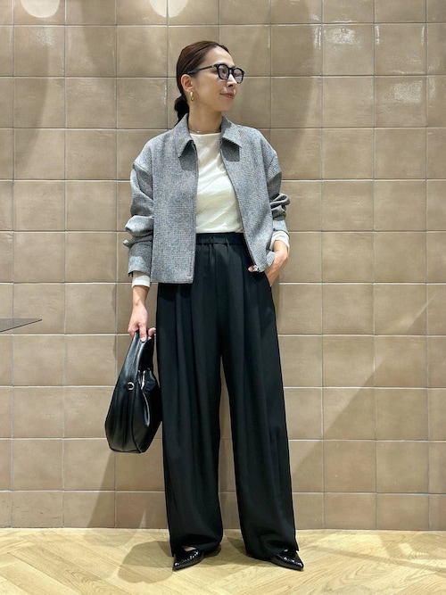 セール】ショートZIPシャツジャケット（テーラードジャケット）｜A