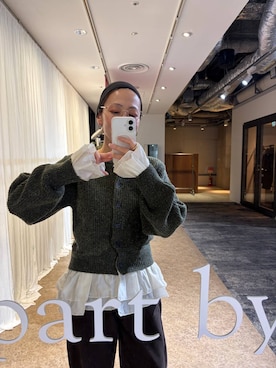 「A part by（アパートバイ）のナローストラップサンダル（凉鞋、ブラック系）」を使った、yato-miさん（レディース・158cm）の夏コーディネート